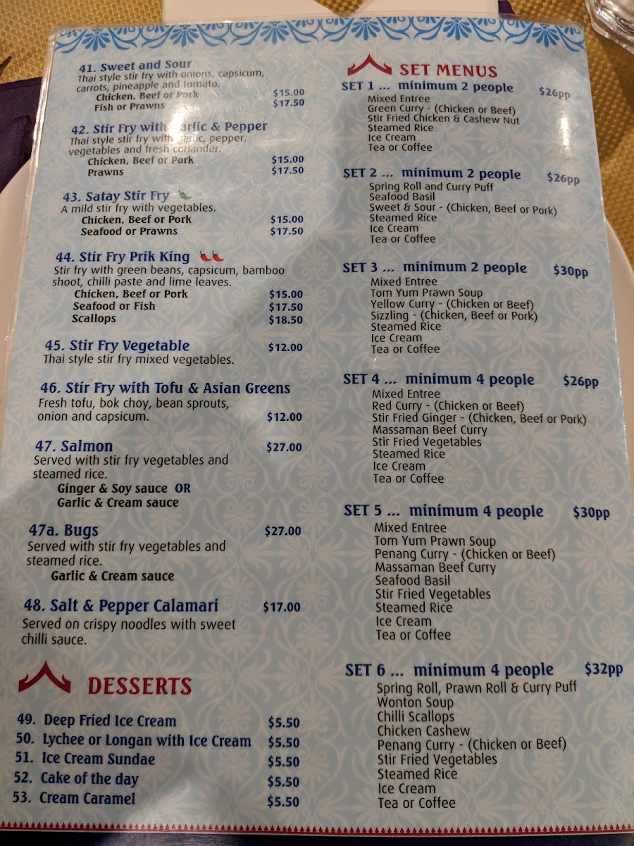 Lanna Thai Restaurant Photo Menu 8