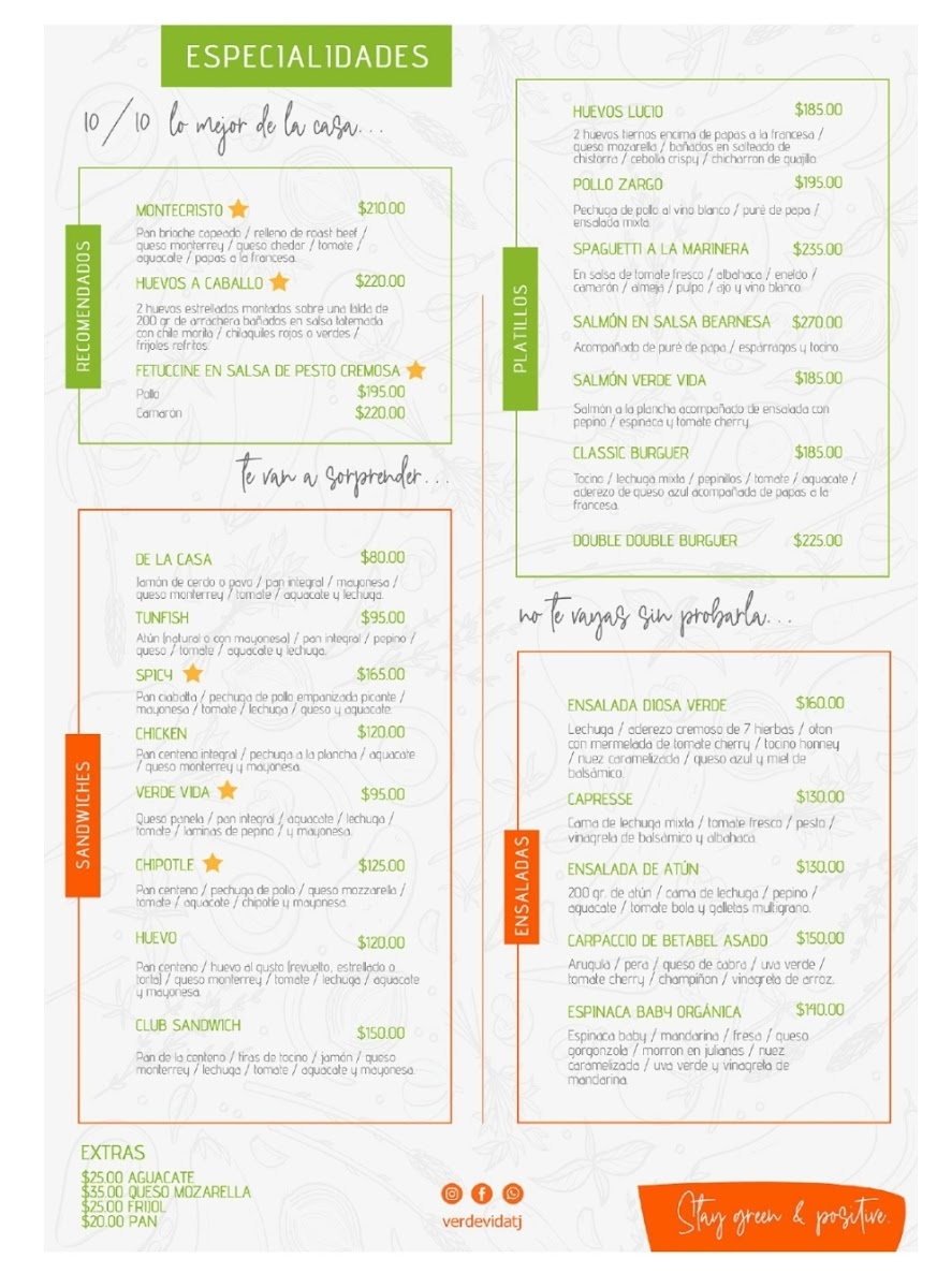 Verde Vida Restaurante Paseo del Río Photo Menu 7