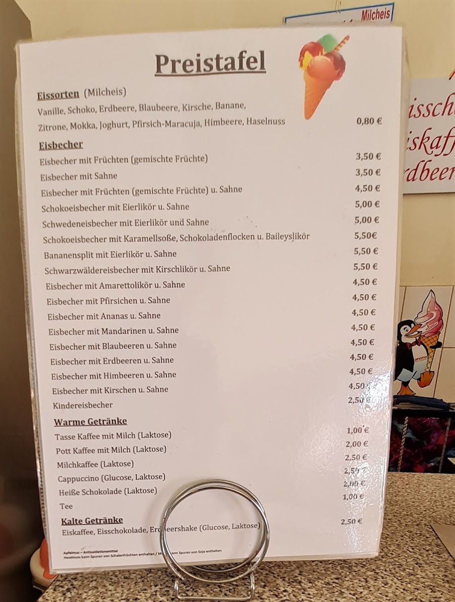 Eisdiele Photo Menu 1