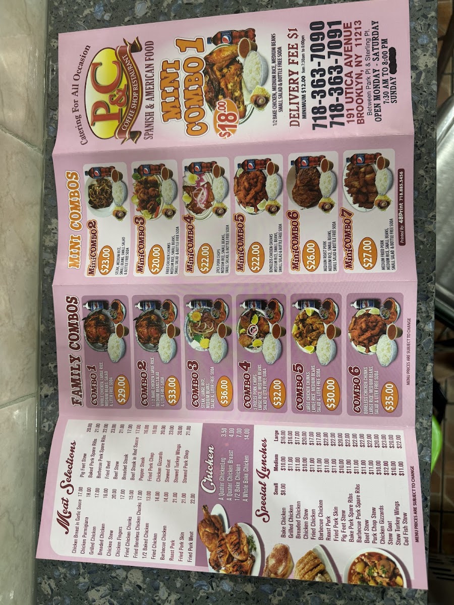 P&C Photo Menu 2