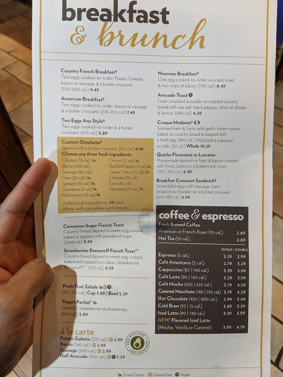 la Madeleine Photo Menu 6