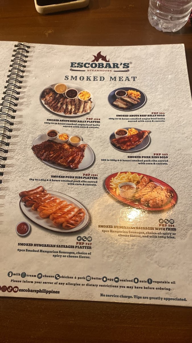 Escobar's Steakhouse Photo Menu 7