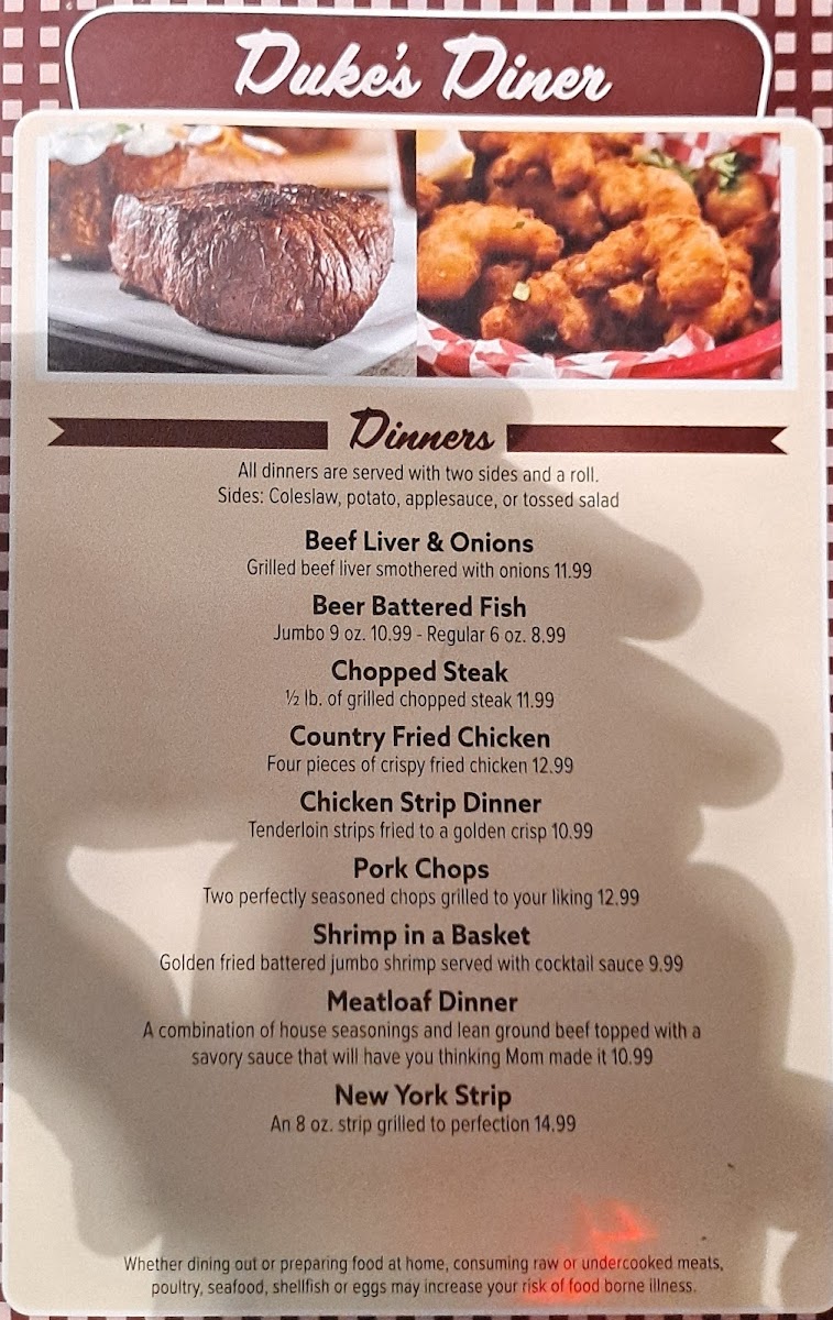 Duke's Diner Photo Menu 5