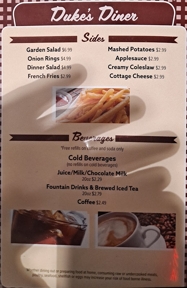 Duke's Diner Photo Menu 6