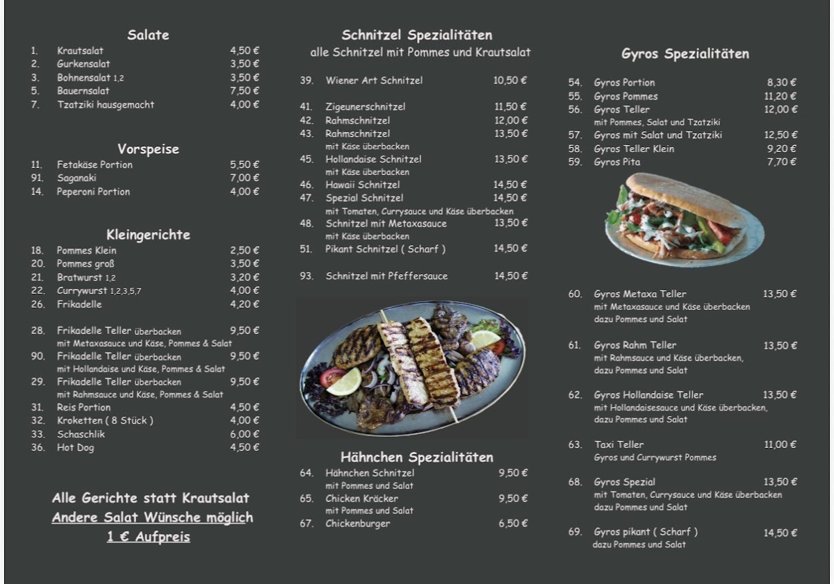 Mythos Grill Photo Menu 2