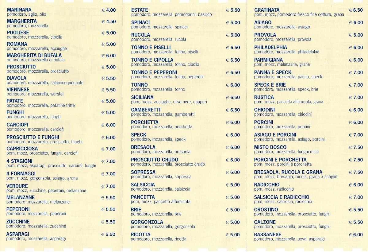 Pizzeria San Marco Photo Menu 1