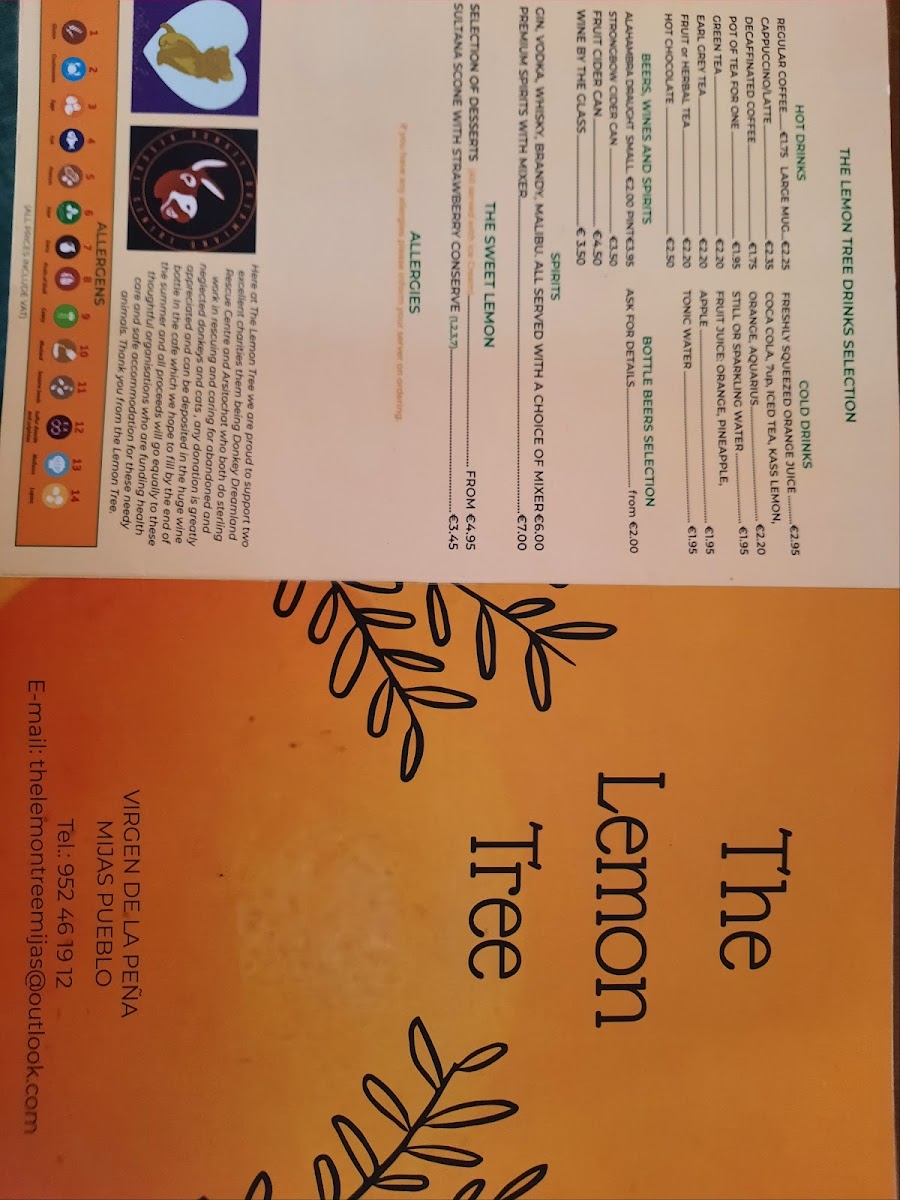 The Lemon Tree Photo Menu 5