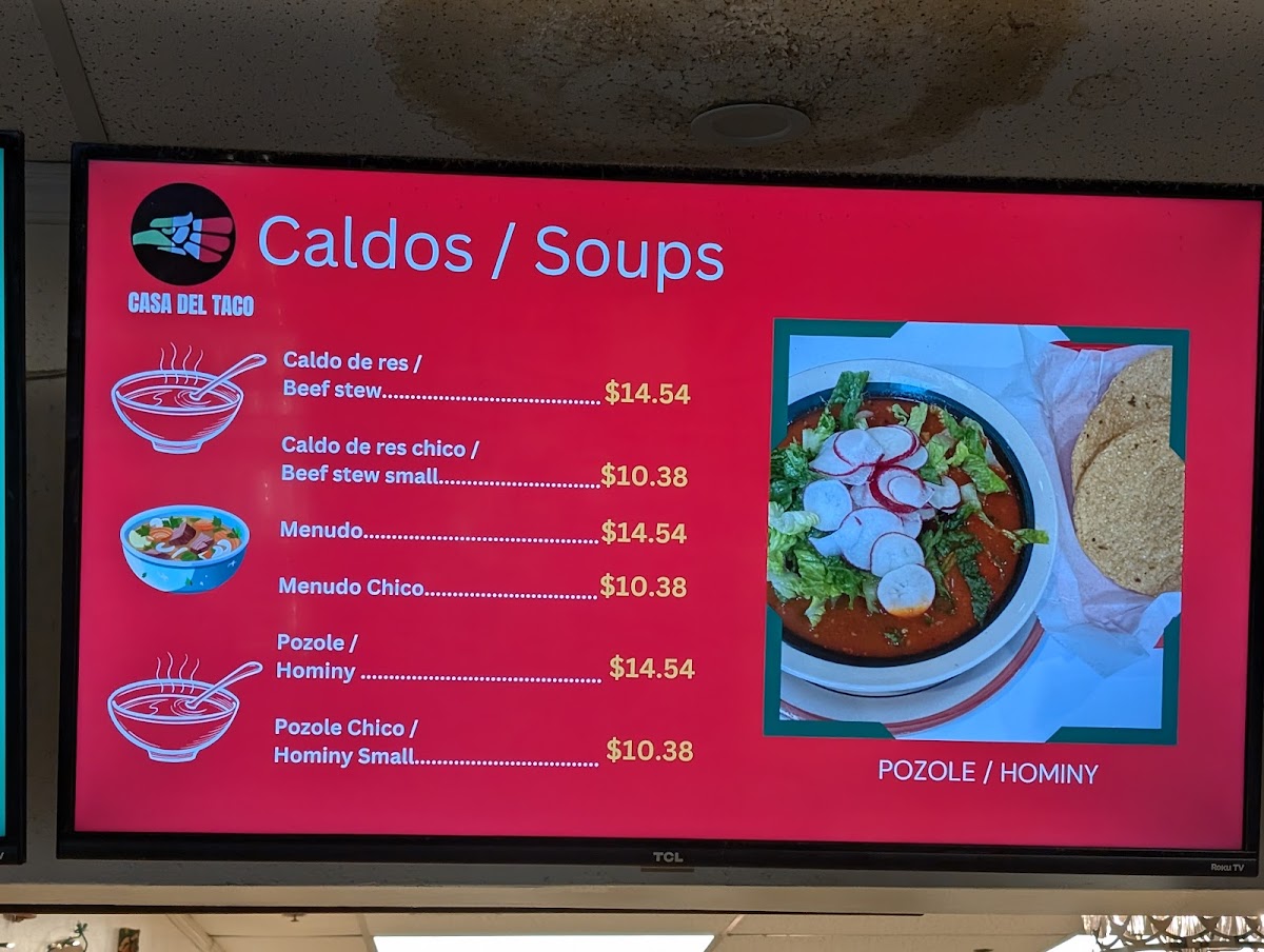 Casa Del Taco Photo Menu 3
