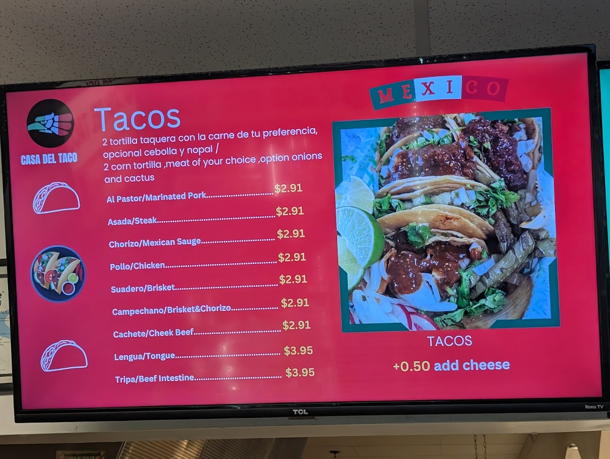 Casa Del Taco Photo Menu 4