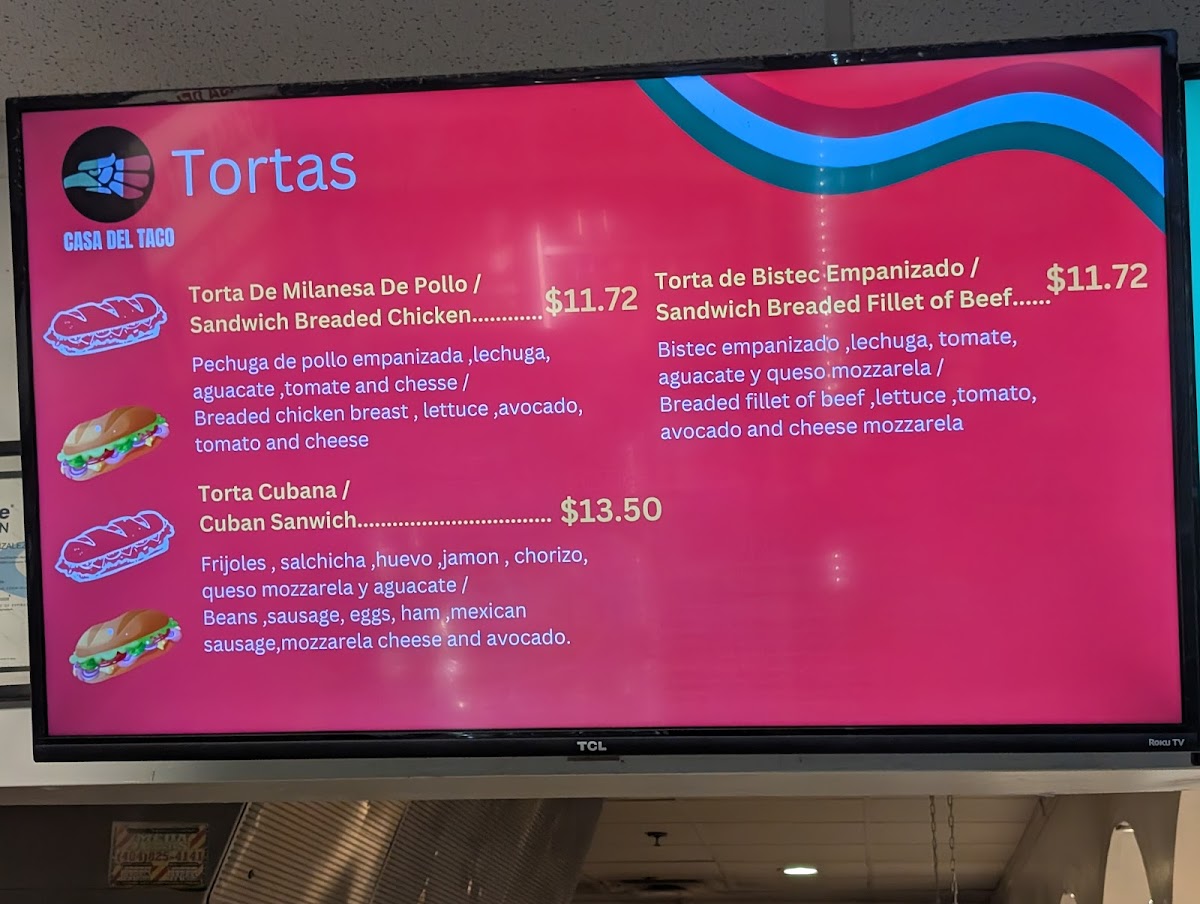 Casa Del Taco Photo Menu 5