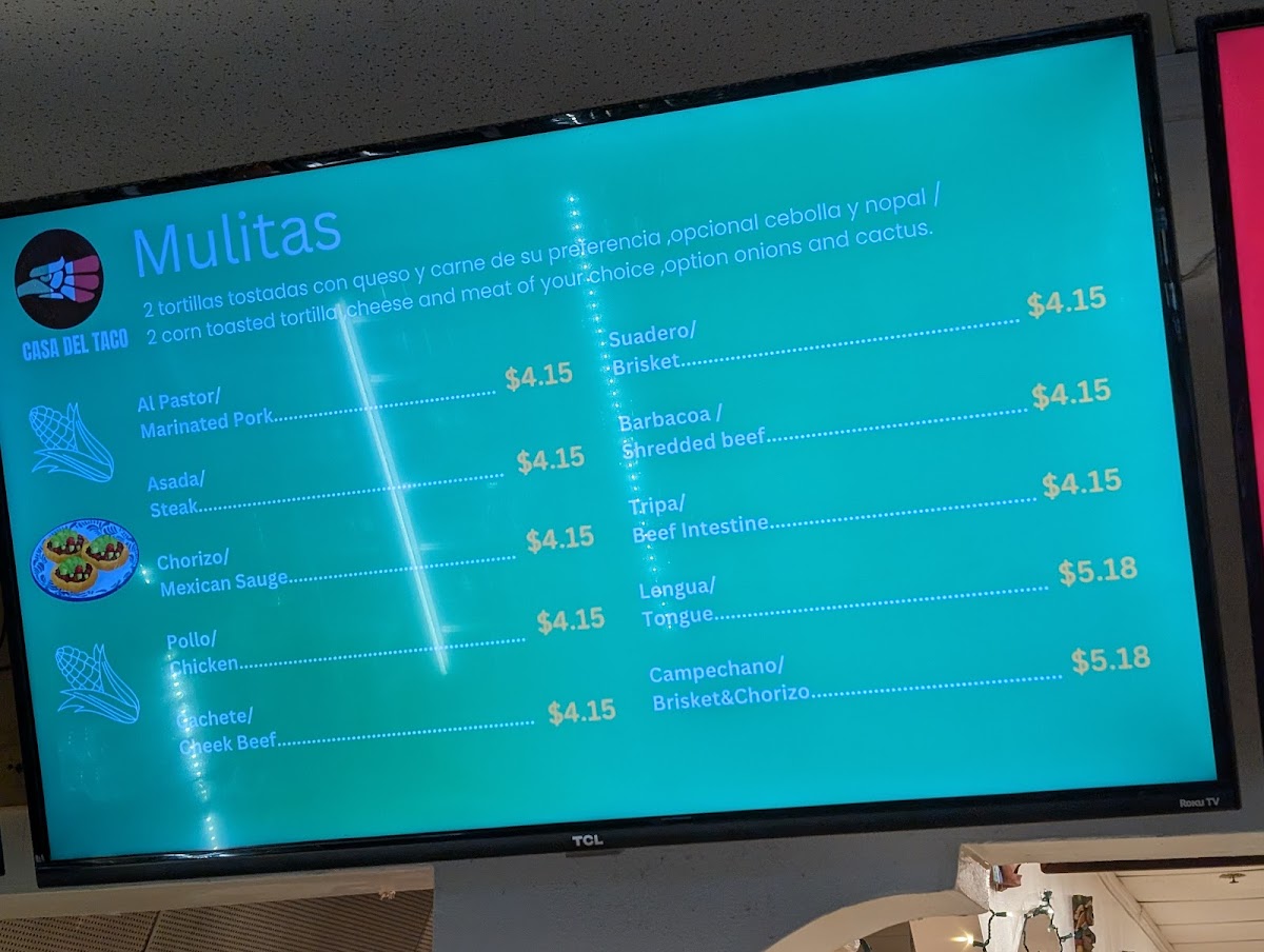 Casa Del Taco Photo Menu 9