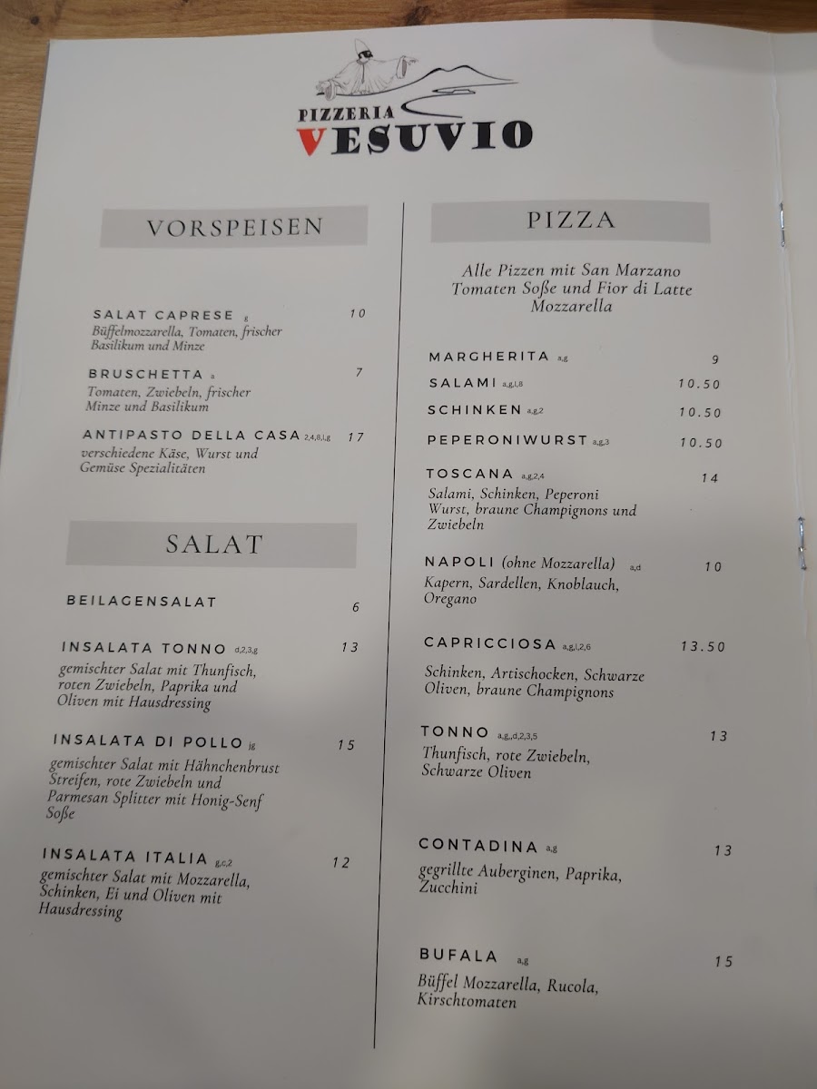 Pizzeria Vesuvio Photo Menu 3