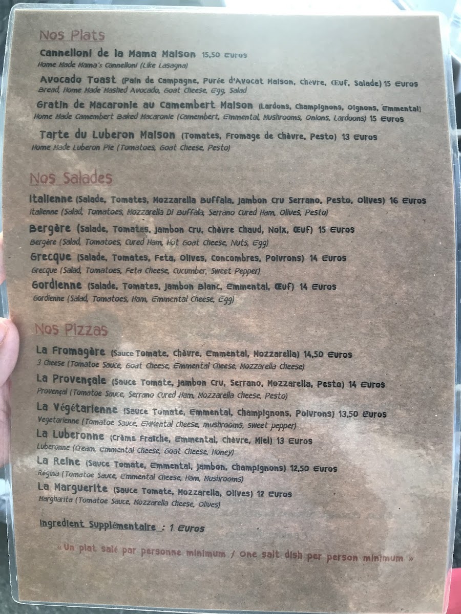 L'Ardoise Photo Menu 7