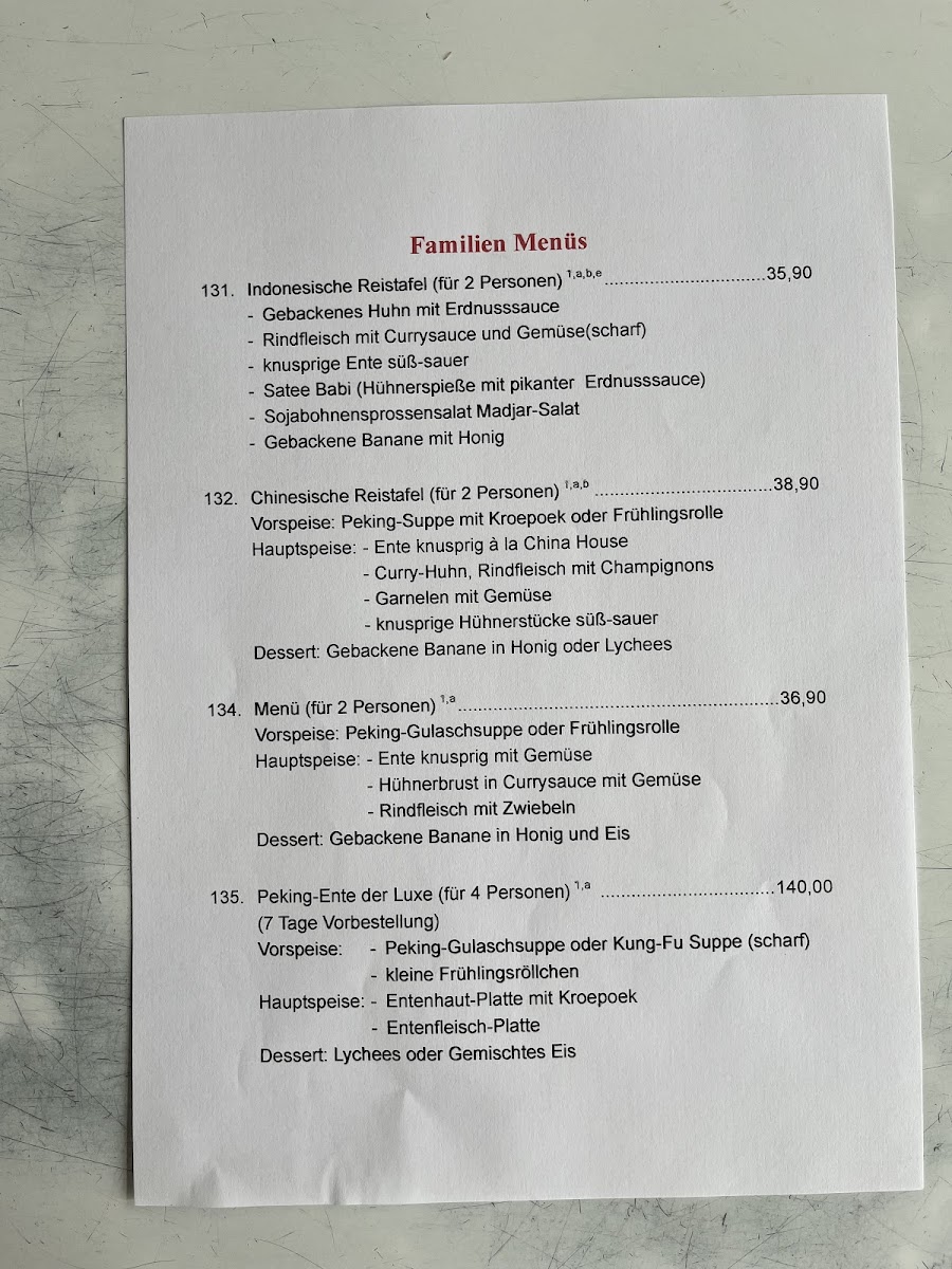China House Photo Menu 3