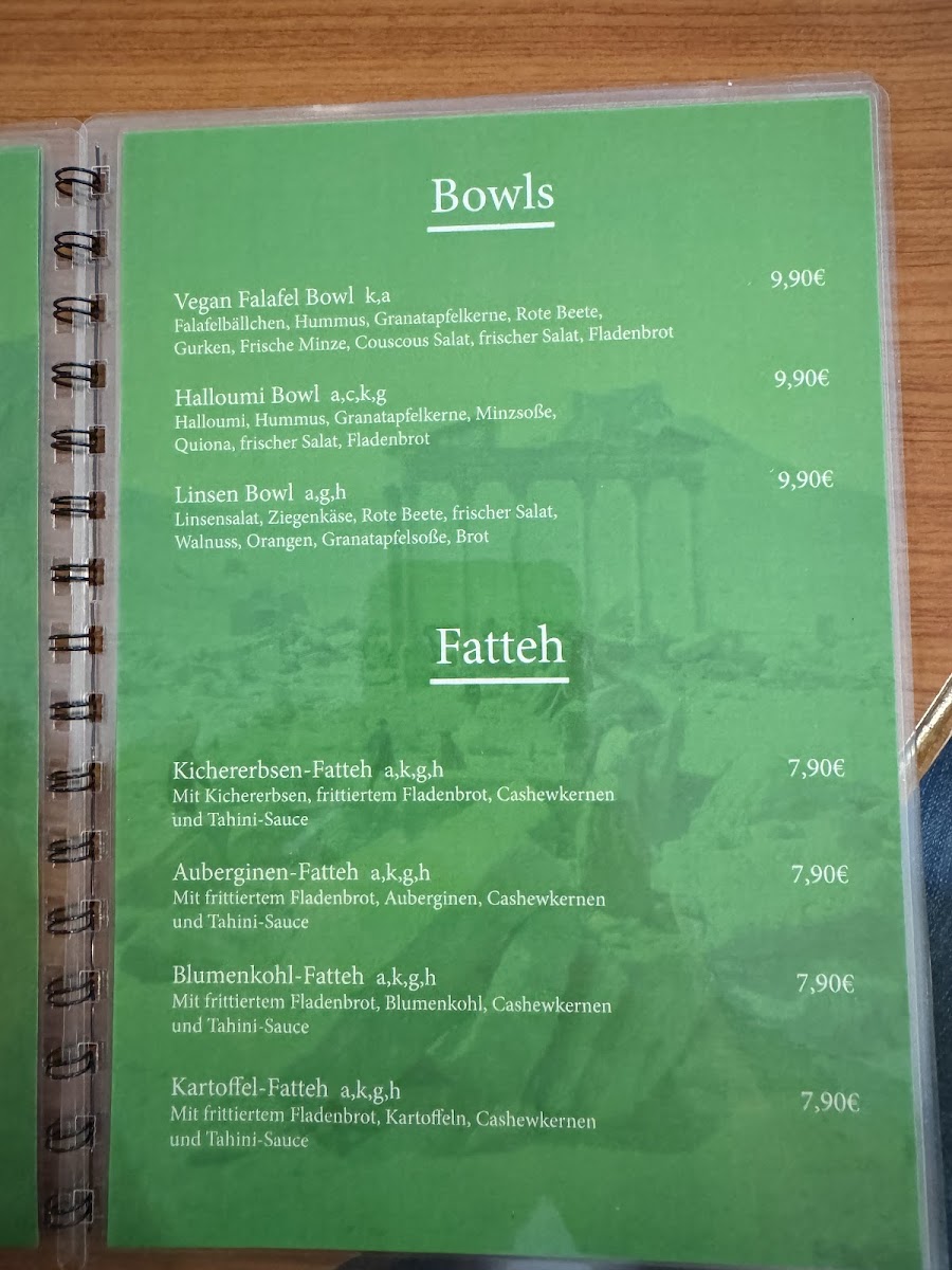 Palmyra Photo Menu 2