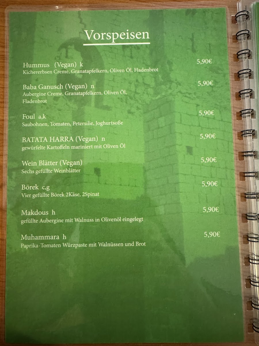 Palmyra Photo Menu 4