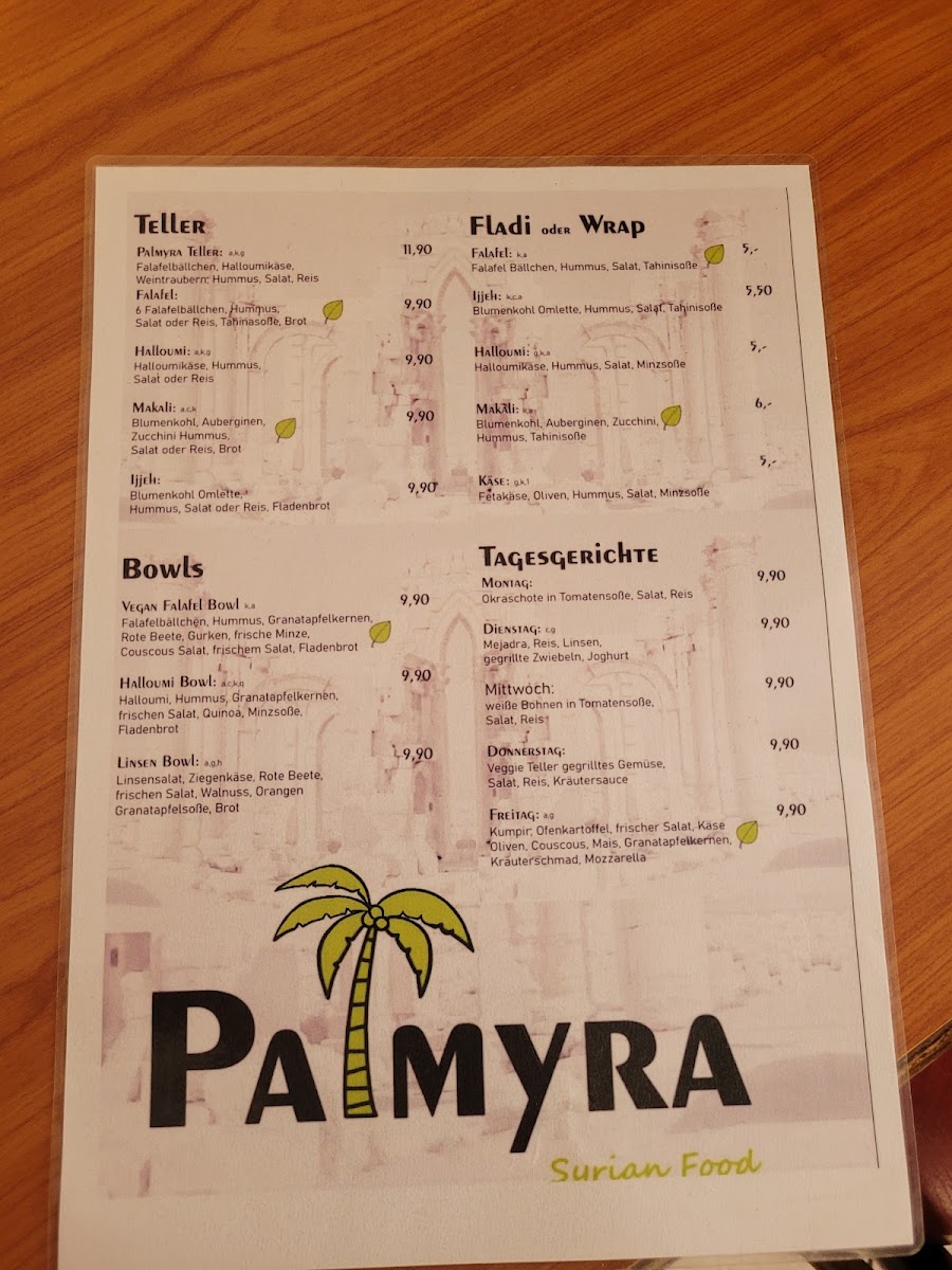 Palmyra Photo Menu 6