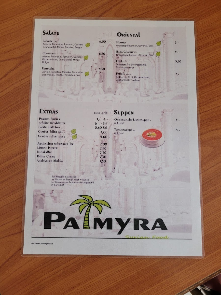 Palmyra Photo Menu 8