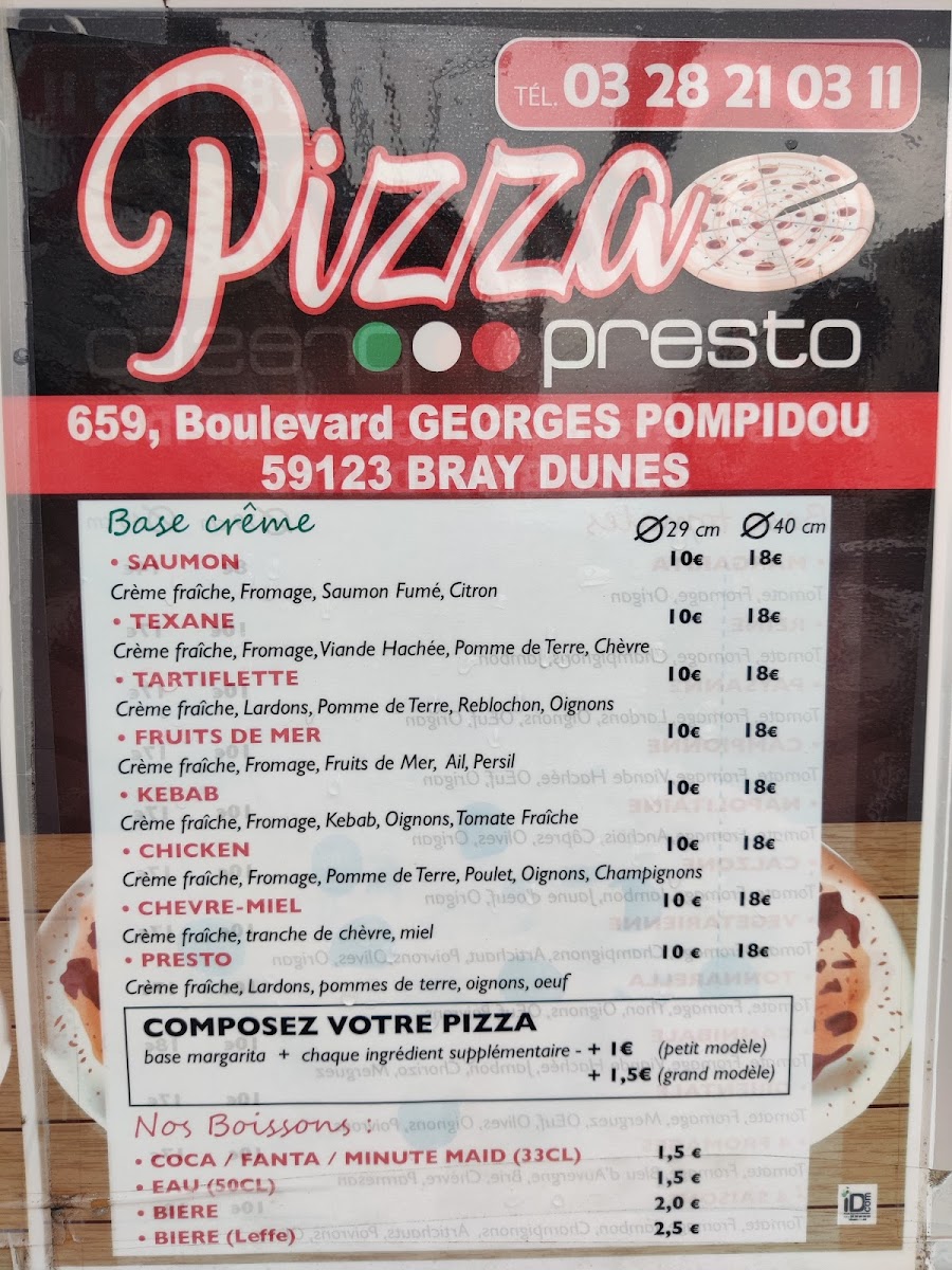 Pizza Presto Photo Menu 3