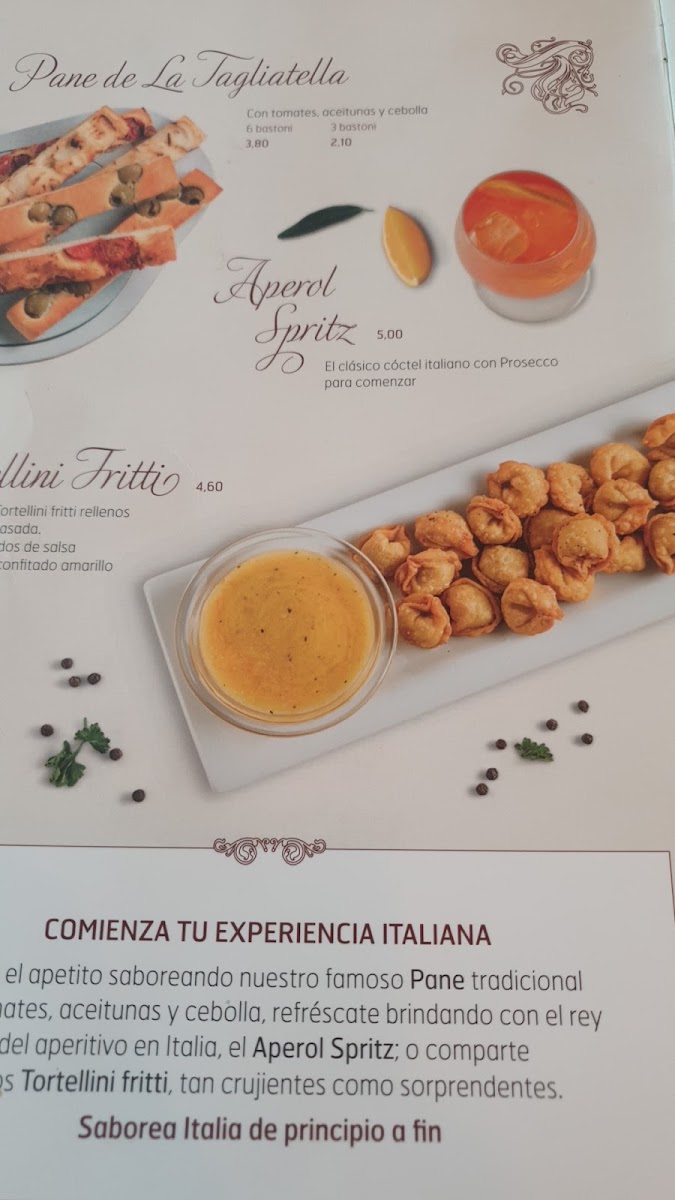 Restaurante La Tagliatella Photo Menu 2