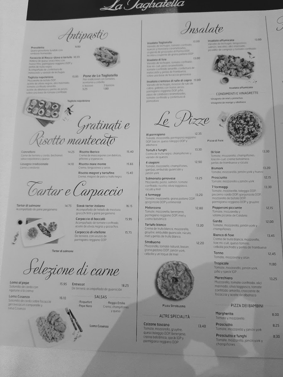 Restaurante La Tagliatella Photo Menu 4