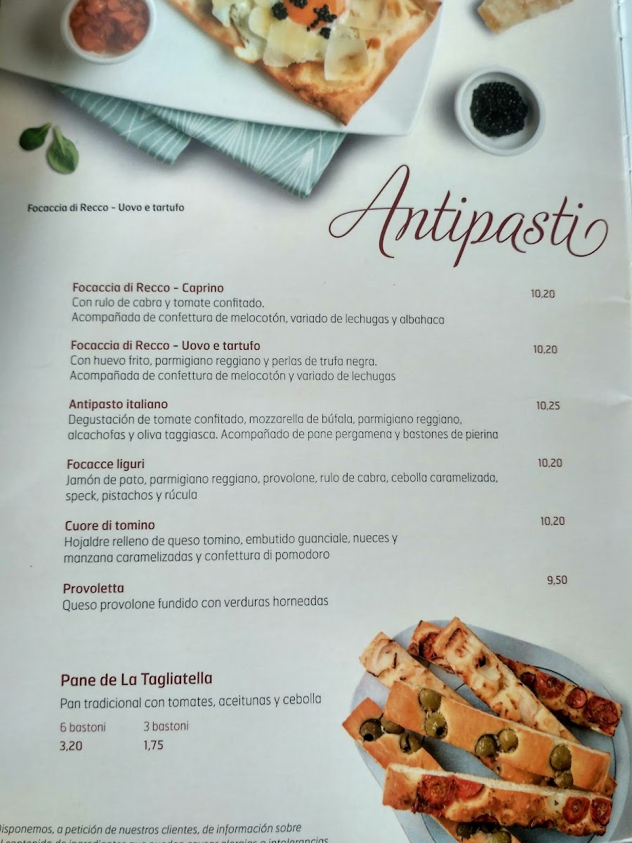 Restaurante La Tagliatella Photo Menu 9