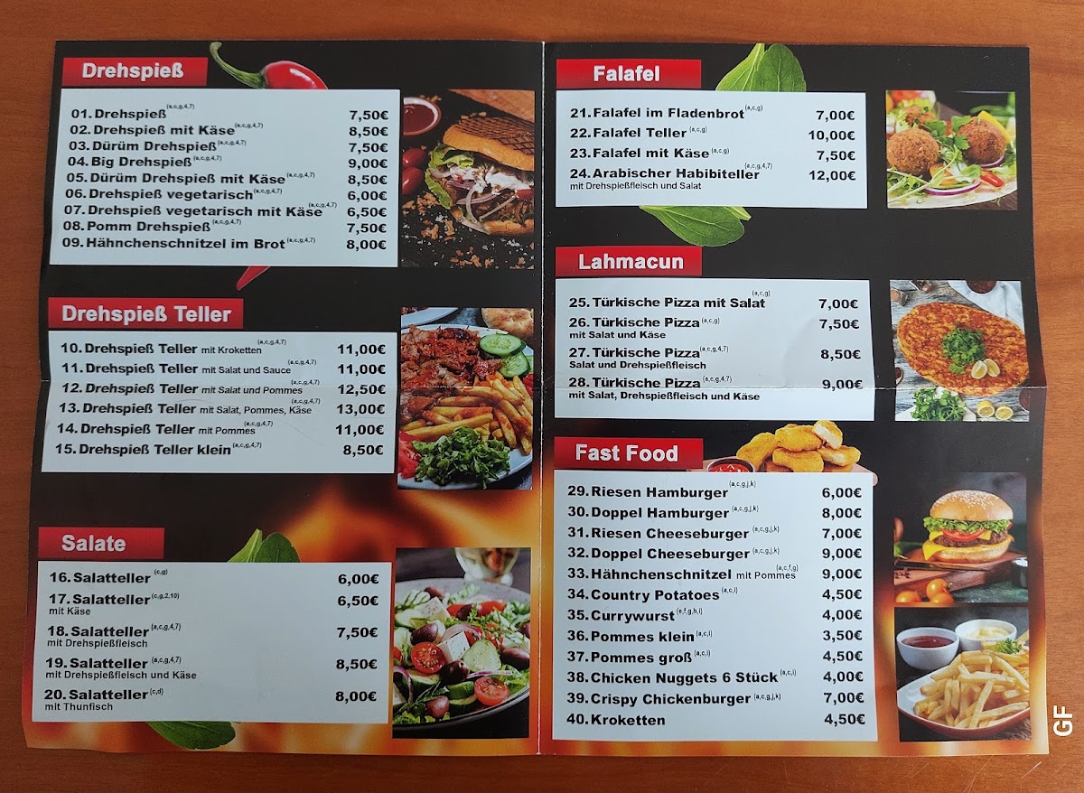 Istanbul Imbiss Photo Menu 1
