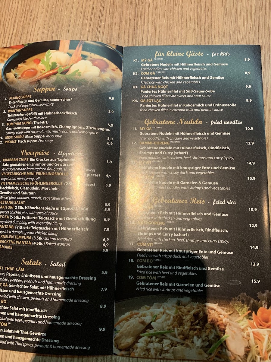 Thang Long Photo Menu 1