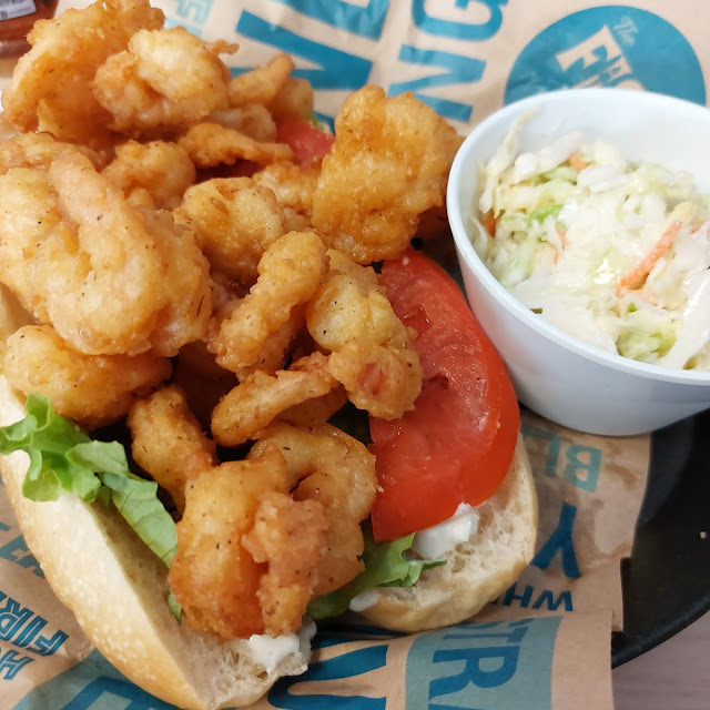 Shrimp PO Boy and Fries
