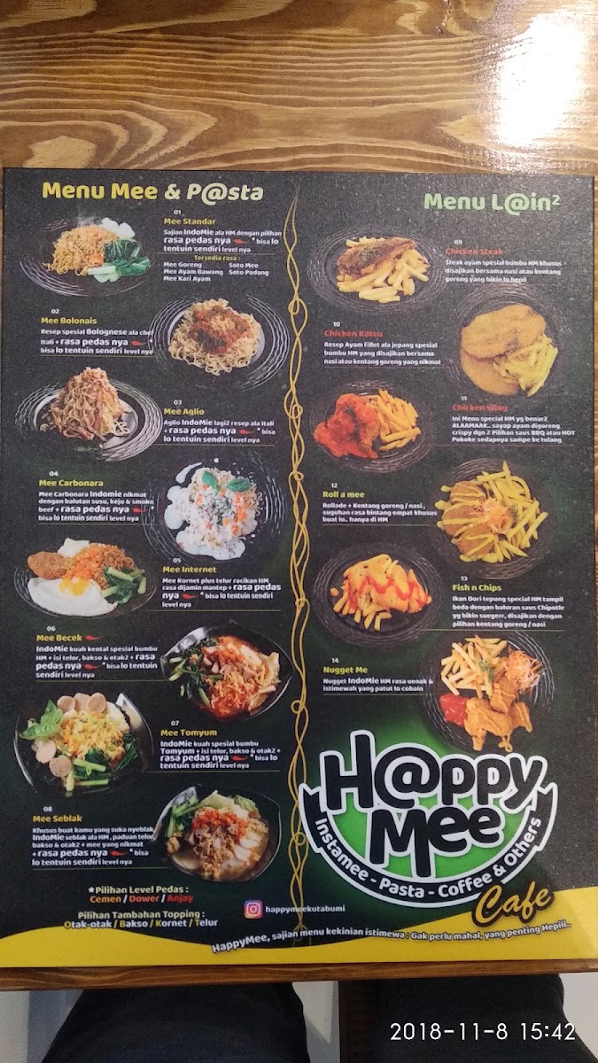 Happy Mee Cafe - Kutabumi Photo Menu 3