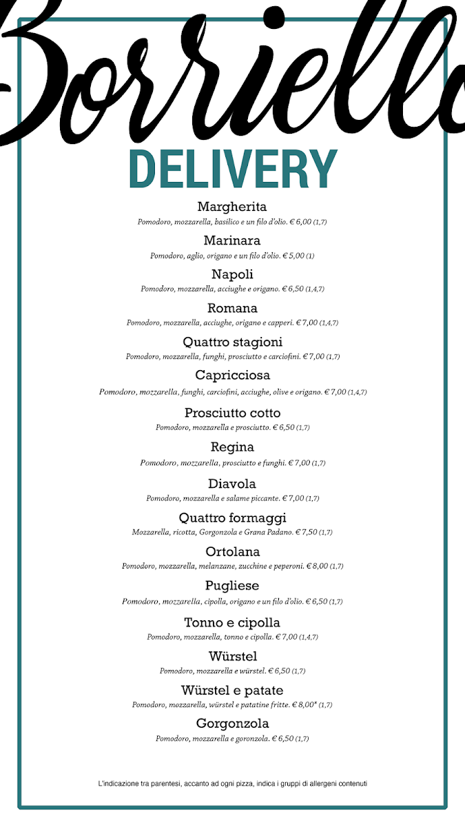 Borriello | Pizza & Cucina Photo Menu 5