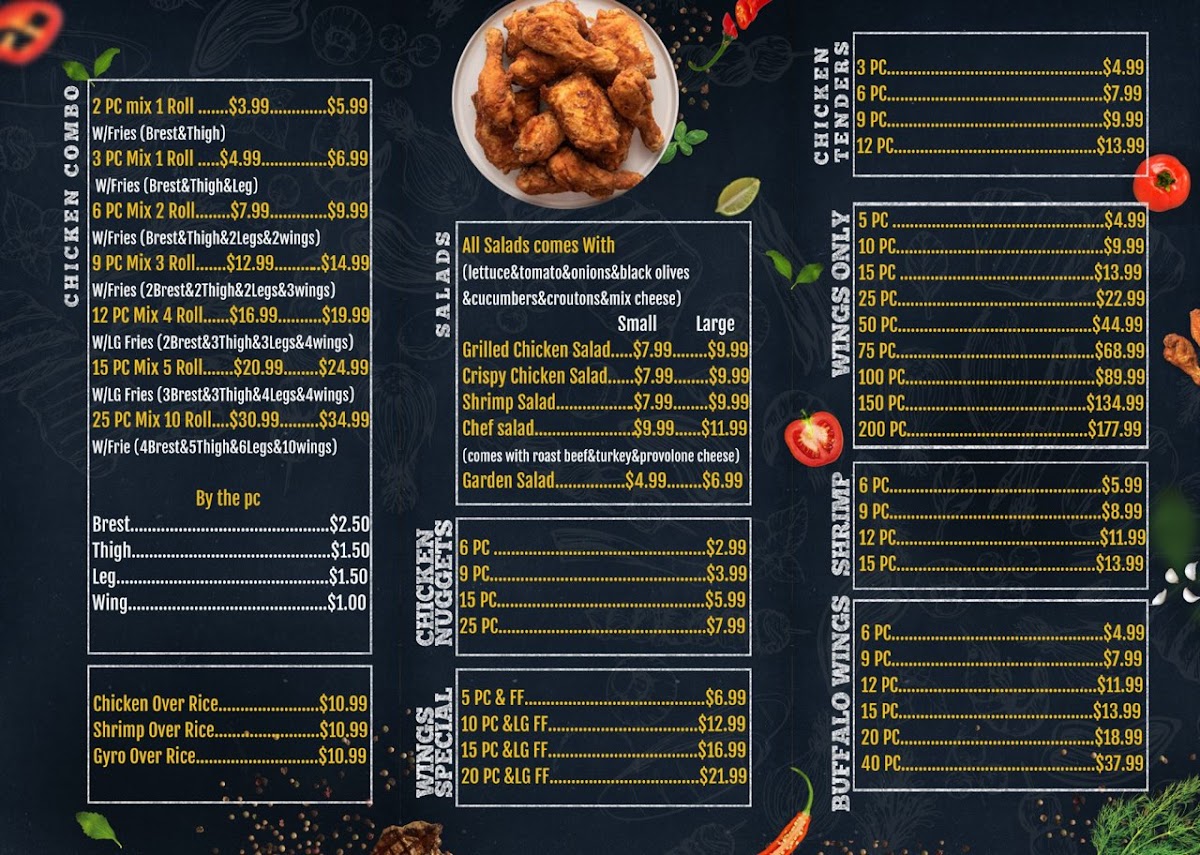 Amins fried chiken Photo Menu 4