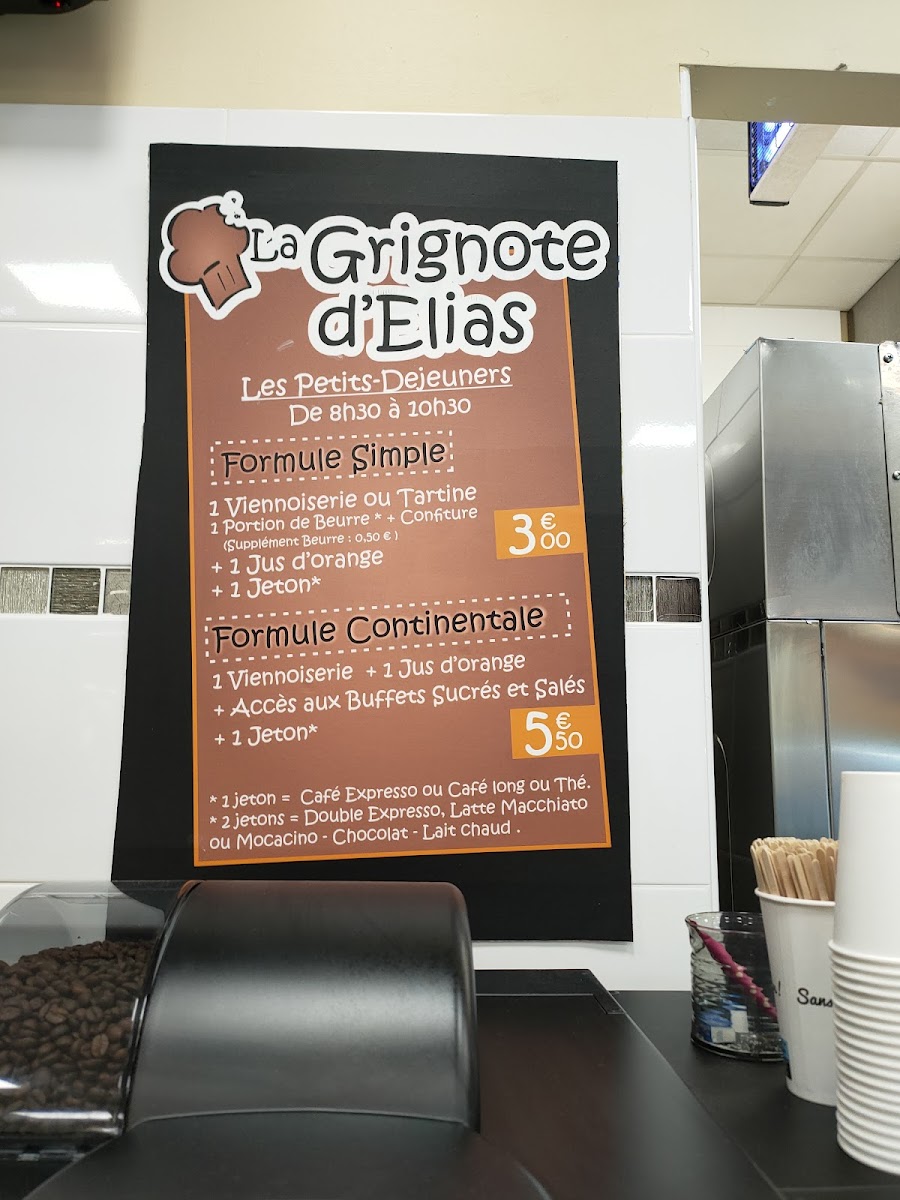 La Grignote d'Elias Photo Menu 1
