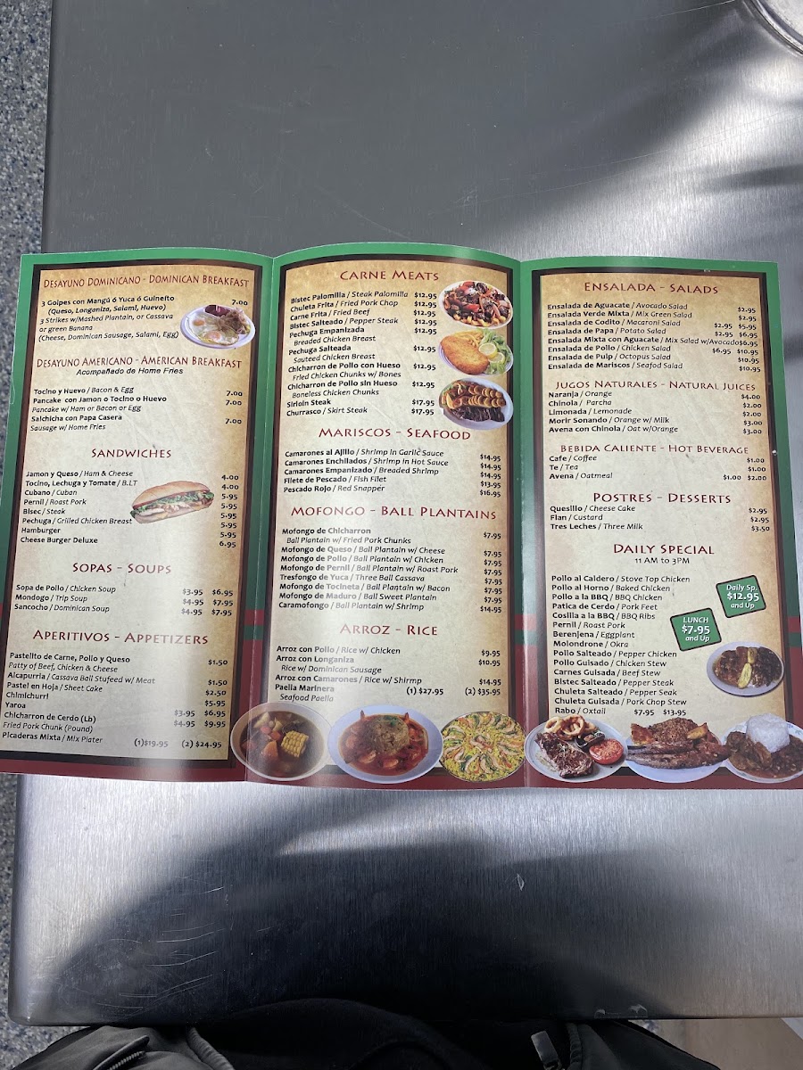 Caridad Fusion Restaurant Photo Menu 1