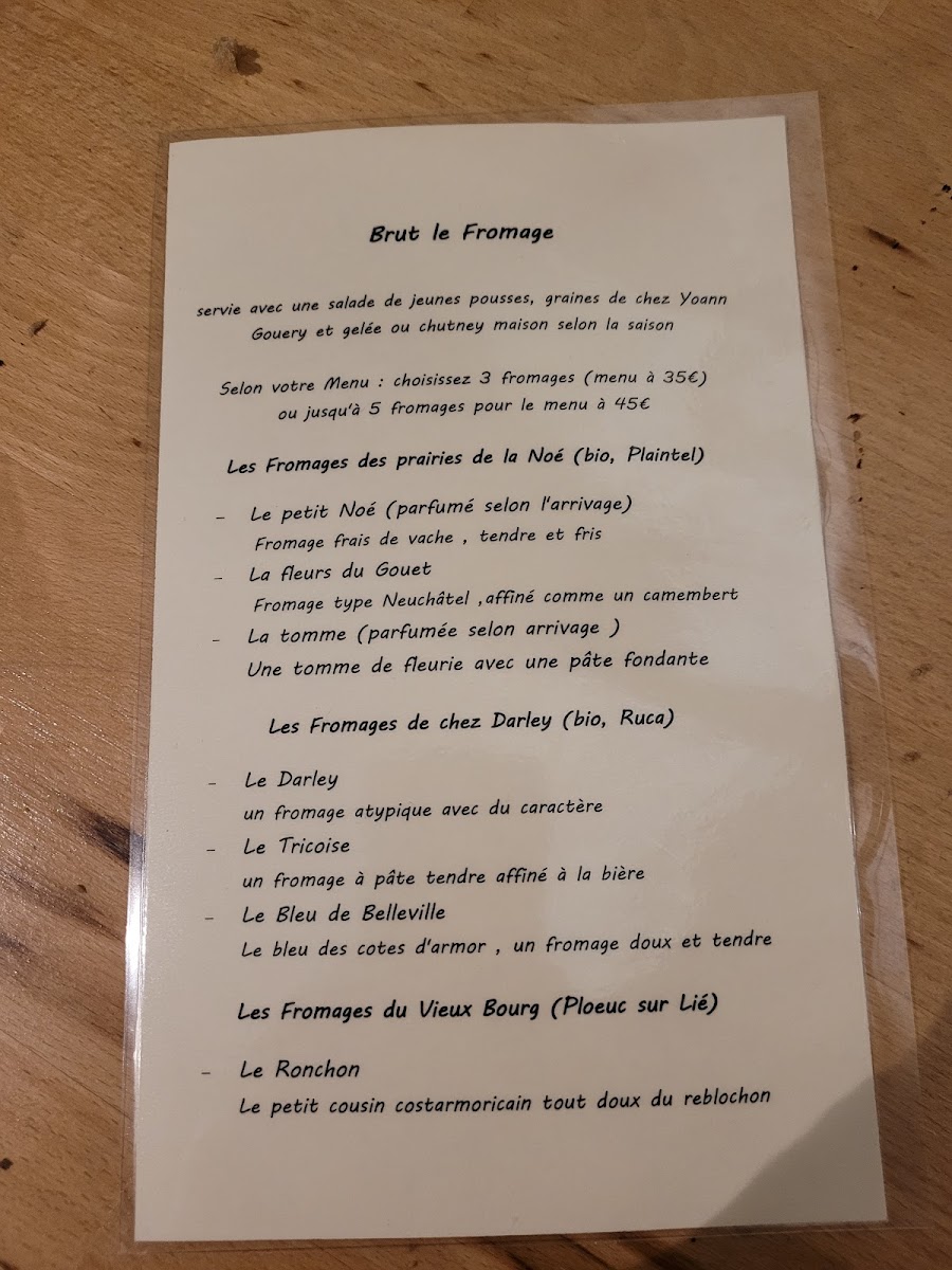 BRUT le restaurant Photo Menu 7