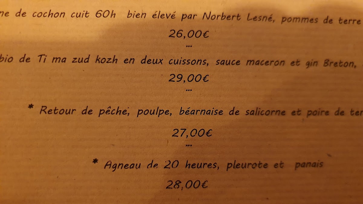 BRUT le restaurant Photo Menu 8