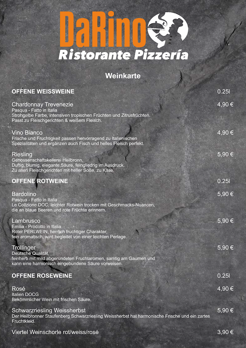 Ristorante Pizzeria DaRino Photo Menu 5