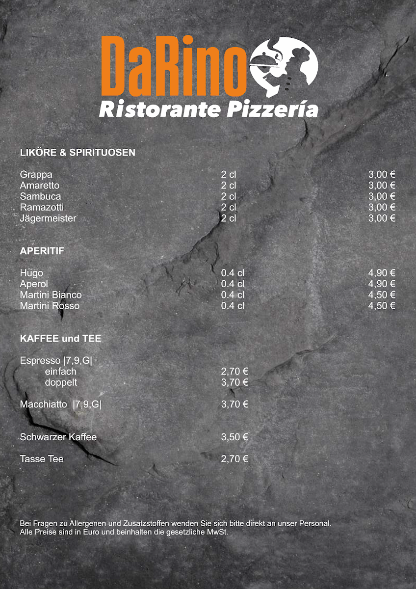 Ristorante Pizzeria DaRino Photo Menu 8
