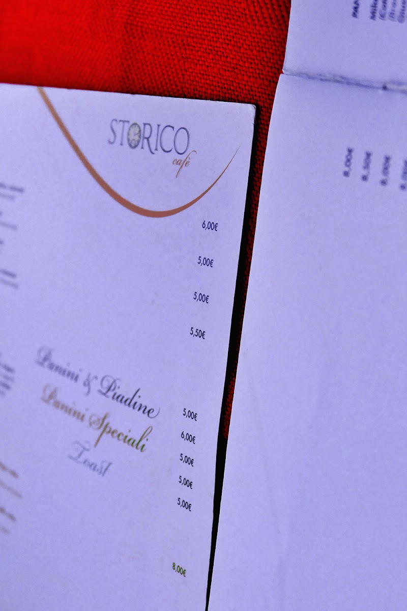 Storico Cafè Photo Menu 1