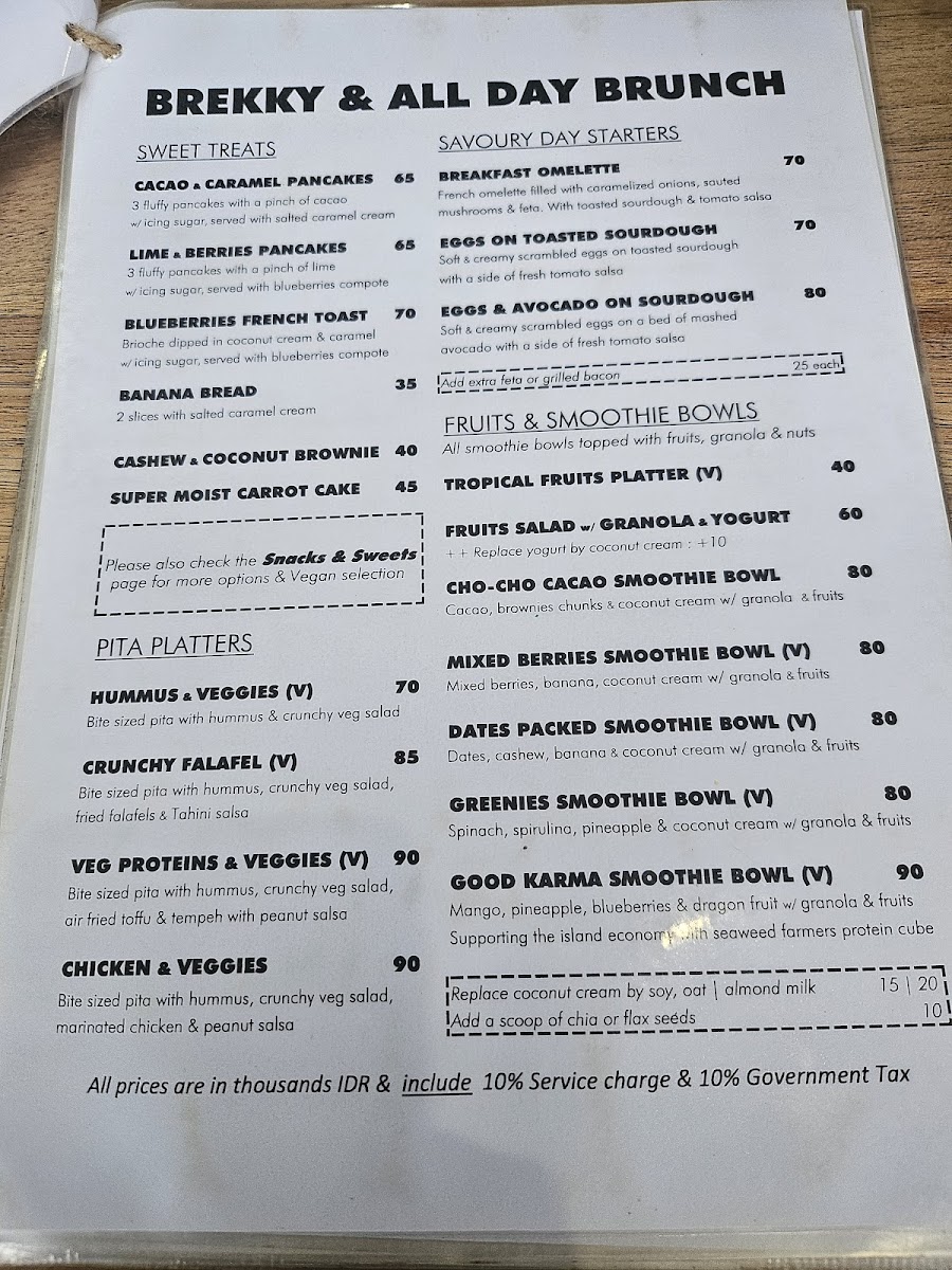 Bali ECO Deli Photo Menu 7