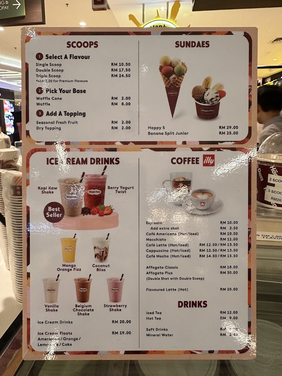 Häagen-Dazs Photo Menu 2