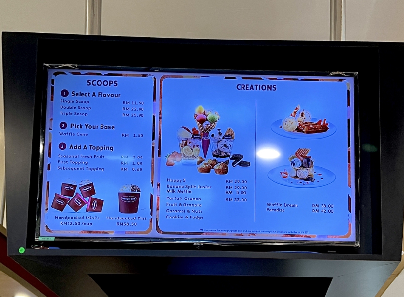 Häagen-Dazs Photo Menu 7