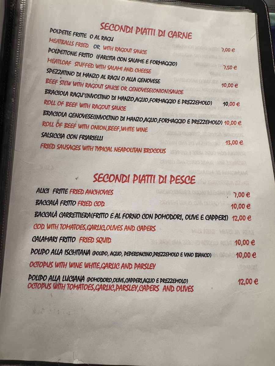 Osteria Della Mattonella Photo Menu 1