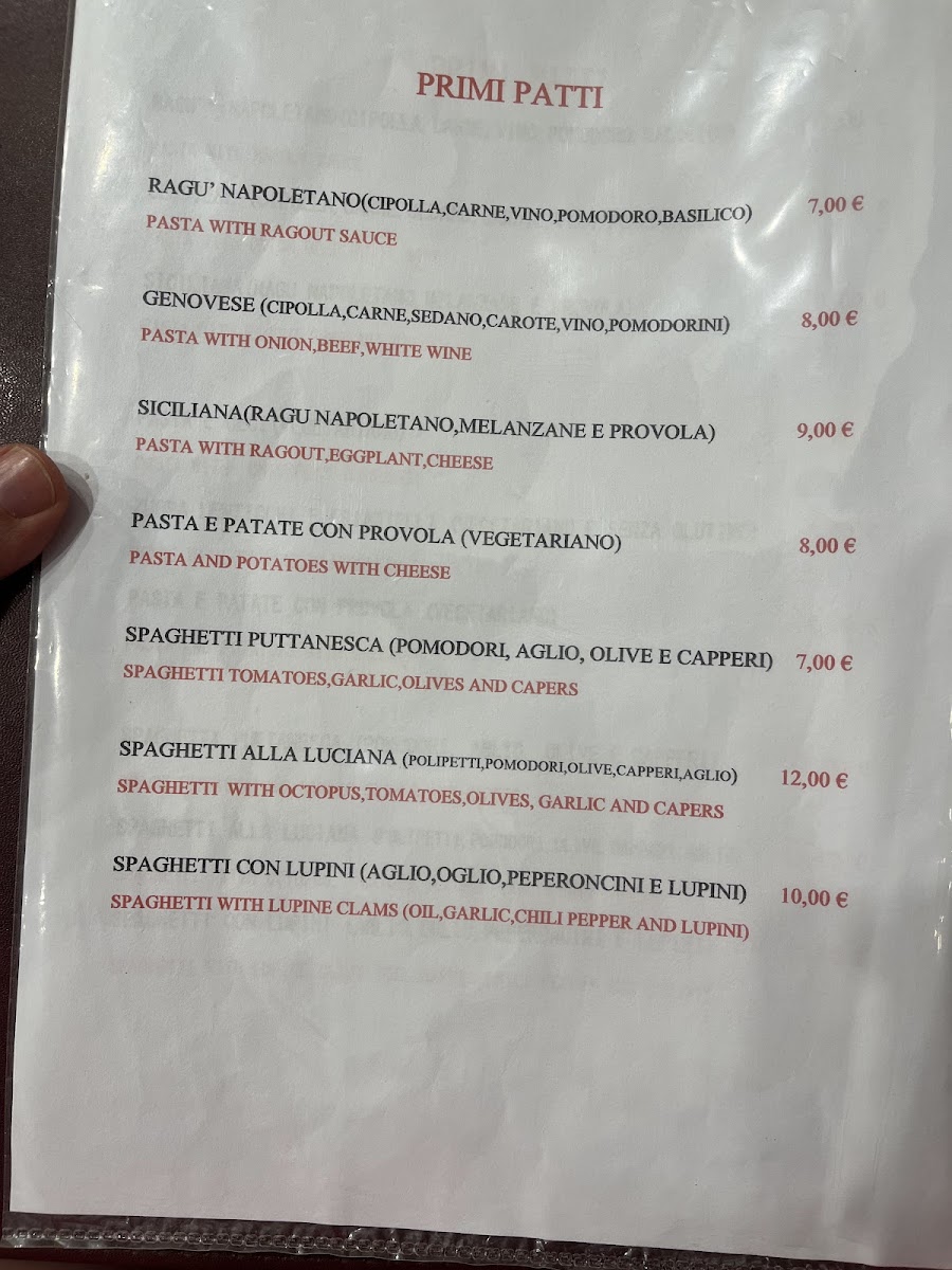 Osteria Della Mattonella Photo Menu 9