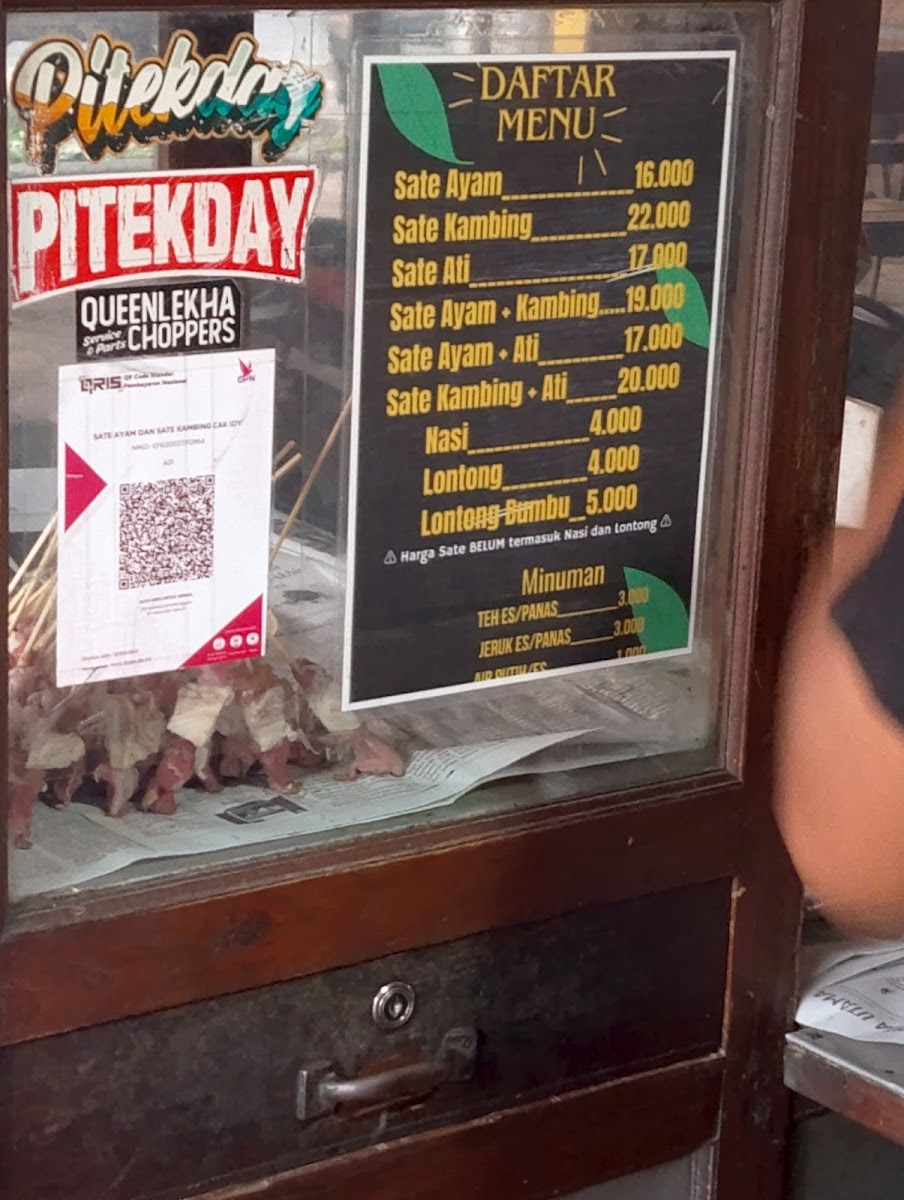Warung Sate Ayam Cak Idy Photo Menu 3