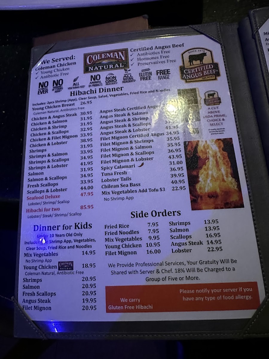 Mizu Hibachi & Sushi Photo Menu 10