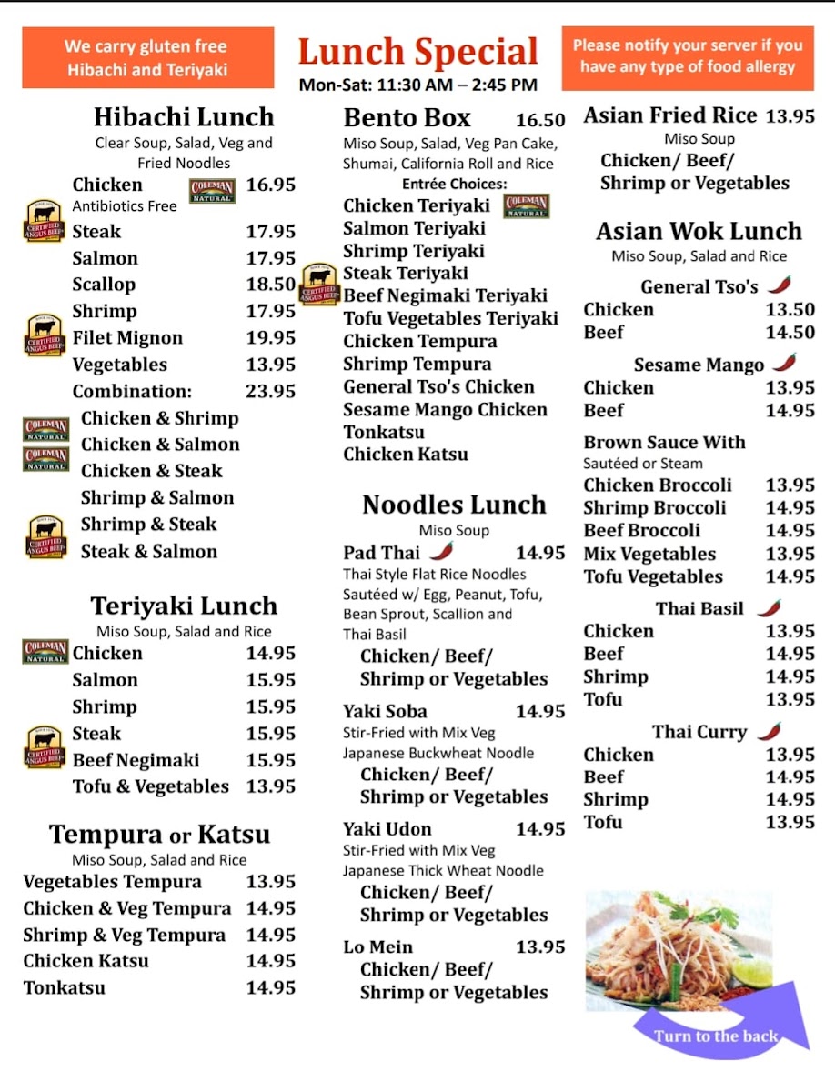 Mizu Hibachi & Sushi Photo Menu 8