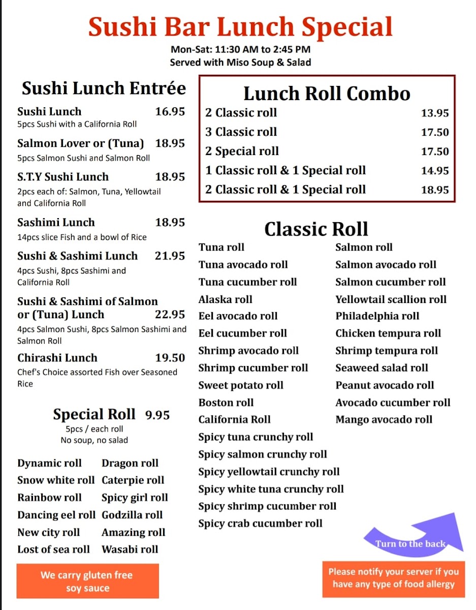 Mizu Hibachi & Sushi Photo Menu 9
