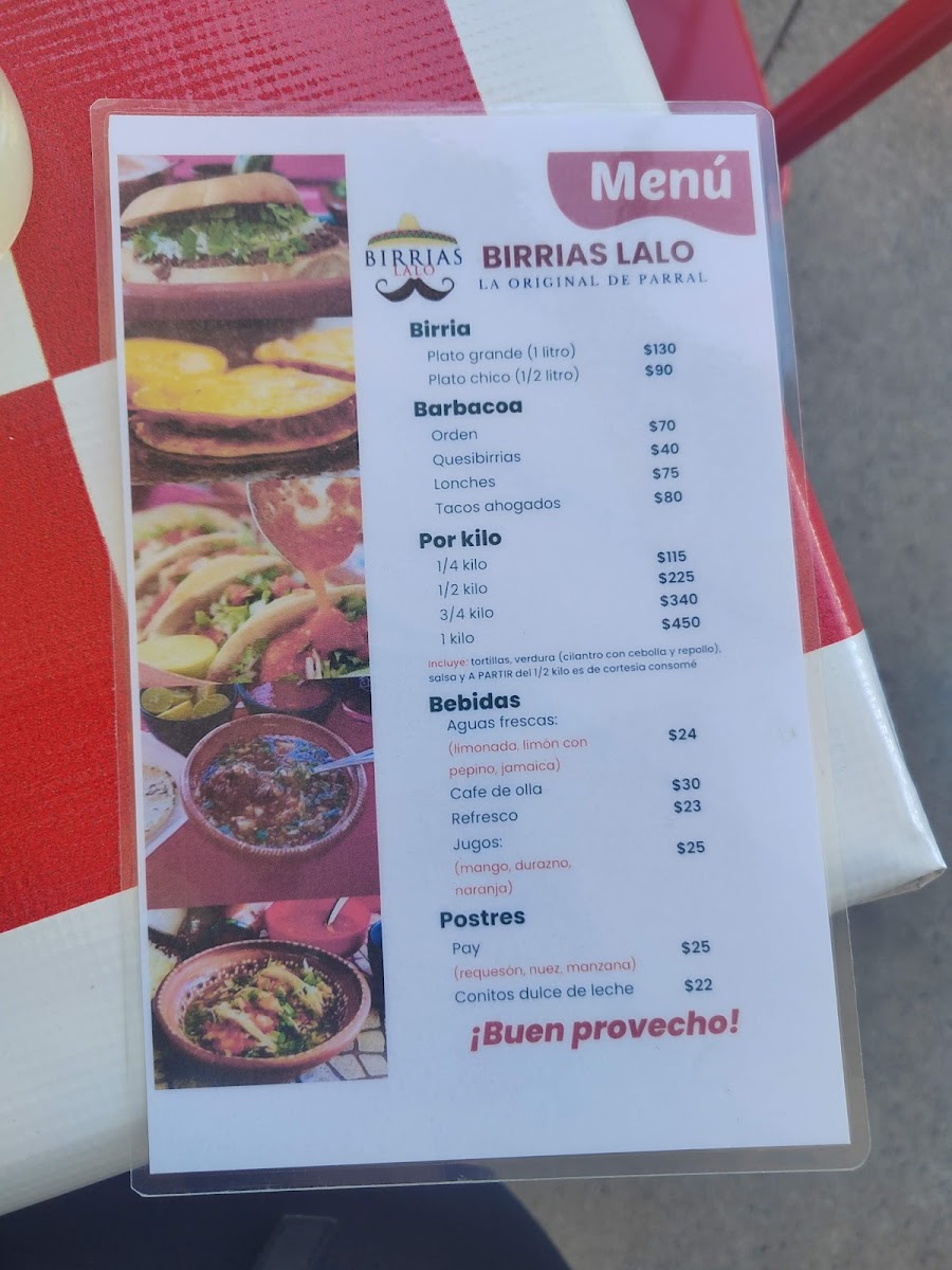Birrias 'Lalo' Photo Menu 2