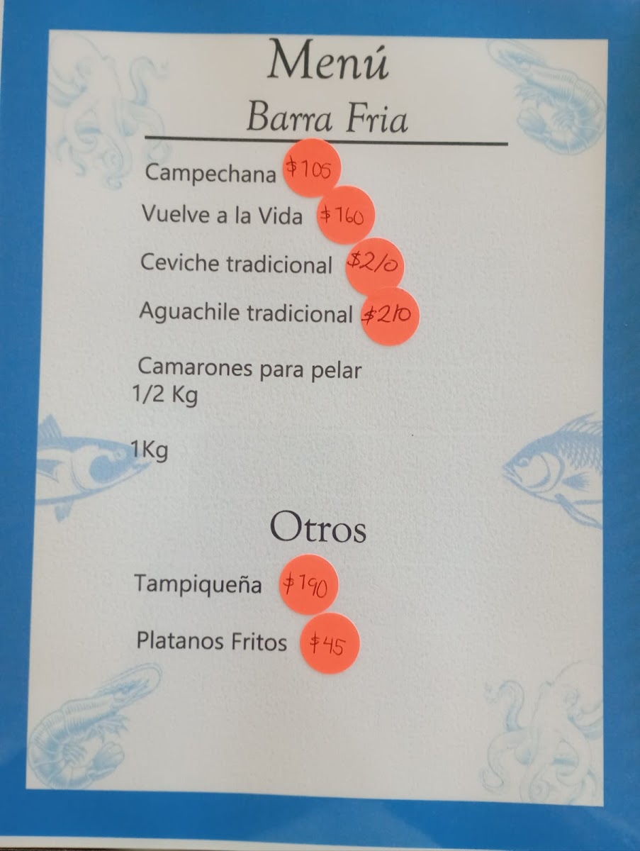 Mariscos aqui esta La Camilo Photo Menu 1